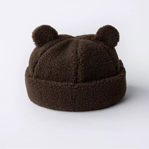 Brown Teddy Bear Ear Beanie
